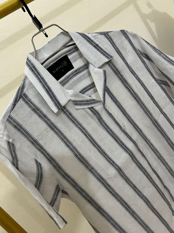 Cuban collur drop Shoulder Half Sleeve Shirt