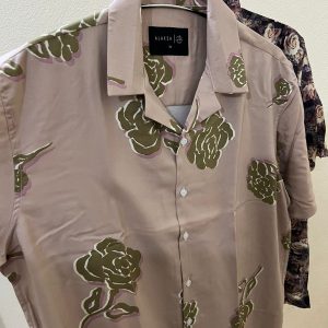Cuban collur drop Shoulder Half Sleeve Shirt