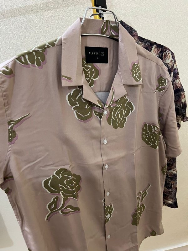 Cuban collur drop Shoulder Half Sleeve Shirt