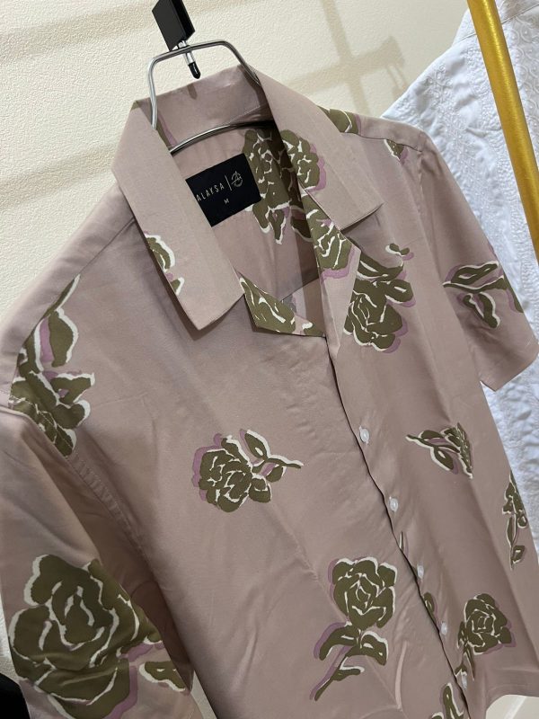Cuban collur drop Shoulder Half Sleeve Shirt - Image 4